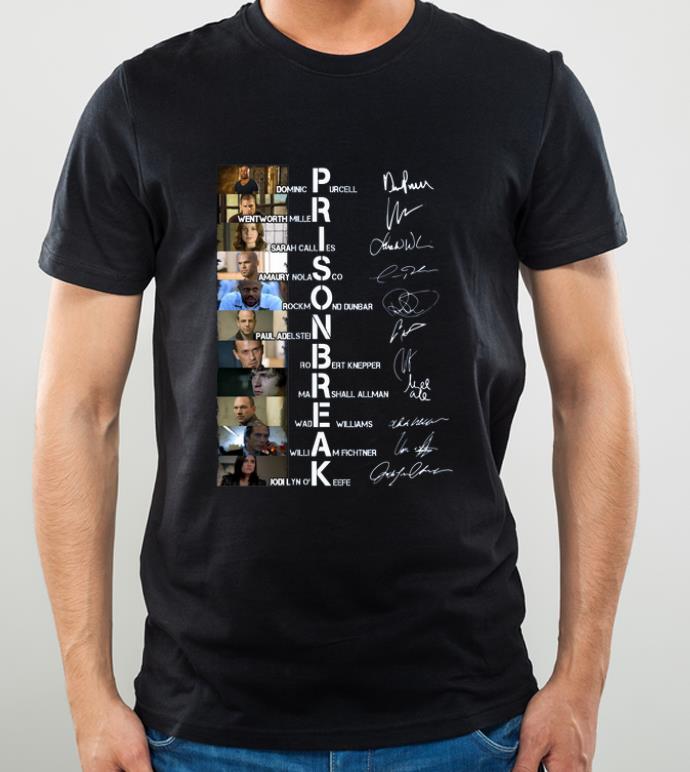 Original Prison Break Dominic Purcell Wentworth Miller signatures shirt 4 - Original Prison Break Dominic Purcell Wentworth Miller signatures shirt