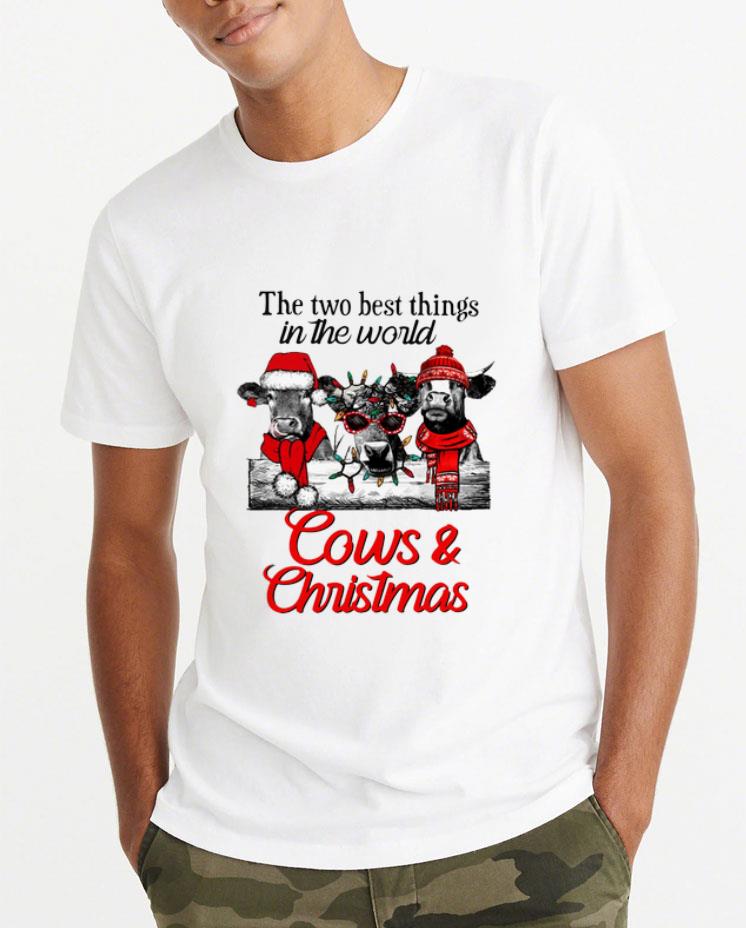 Original The two best thing in the world Cows and Christmas shirt 4 - Original The two best thing in the world Cows and Christmas shirt