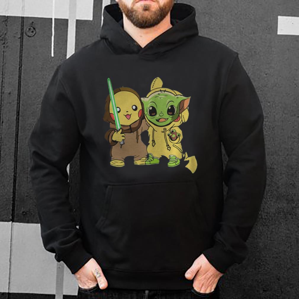 Pokemon Pikachu And Baby Yoda shirt 4 - Pokemon Pikachu And Baby Yoda shirt
