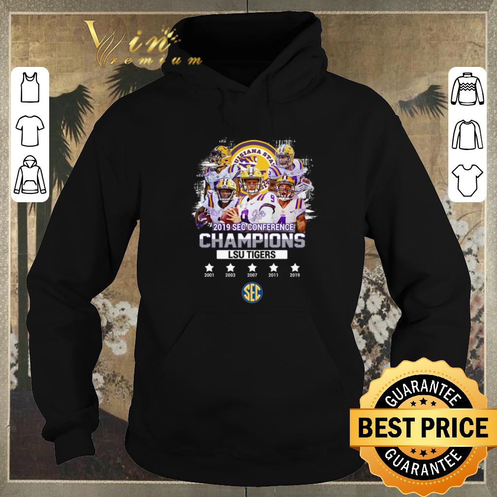 Premium All signature players 2019 Sec Conference Champions LSU Tigers shirt sweater 4 - Premium All signature players 2019 Sec Conference Champions LSU Tigers shirt sweater
