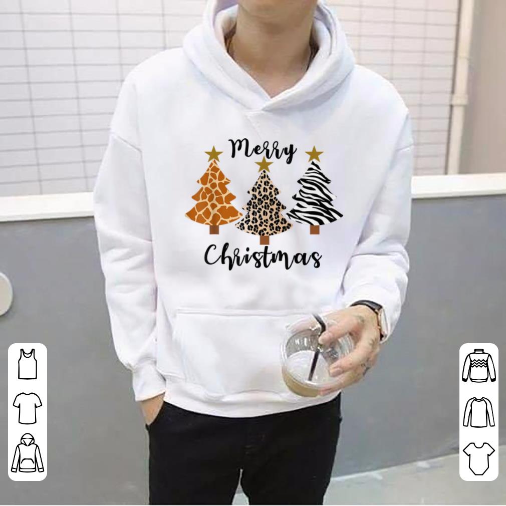 Premium Animal Print Leopard Zebra Giraffe Merry Christmas Tree xmas sweater 4 1 - Premium Animal Print Leopard Zebra Giraffe Merry Christmas Tree xmas sweater