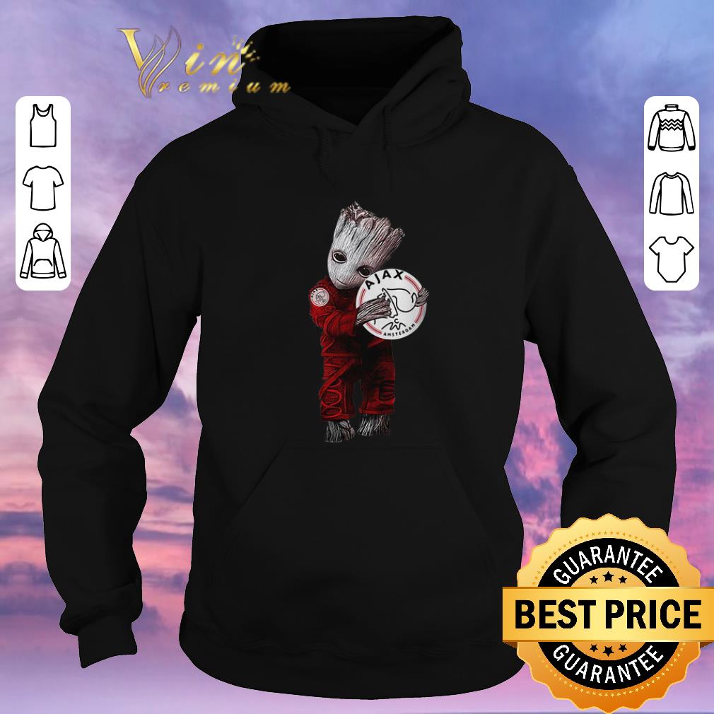 Premium Baby Groot hug Ajax Amsterdam shirt sweater 4 - Premium Baby Groot hug Ajax Amsterdam shirt sweater