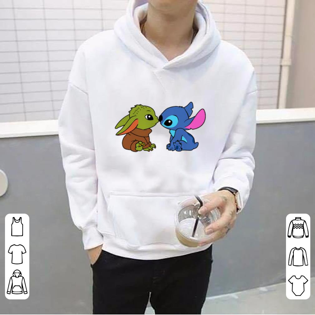 Premium Baby Yoda And Baby Stitch shirt 4 - Premium Baby Yoda And Baby Stitch shirt