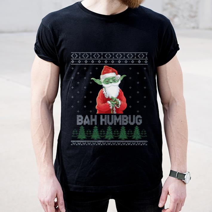 Premium Baby Yoda bah humbug ugly christmas shirt 4 - Premium Baby Yoda bah humbug ugly christmas shirt