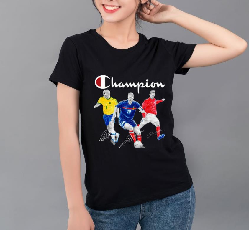Premium Champion Ronaldo Zidane Beckham signature shirt 4 - Premium Champion Ronaldo Zidane Beckham signature shirt