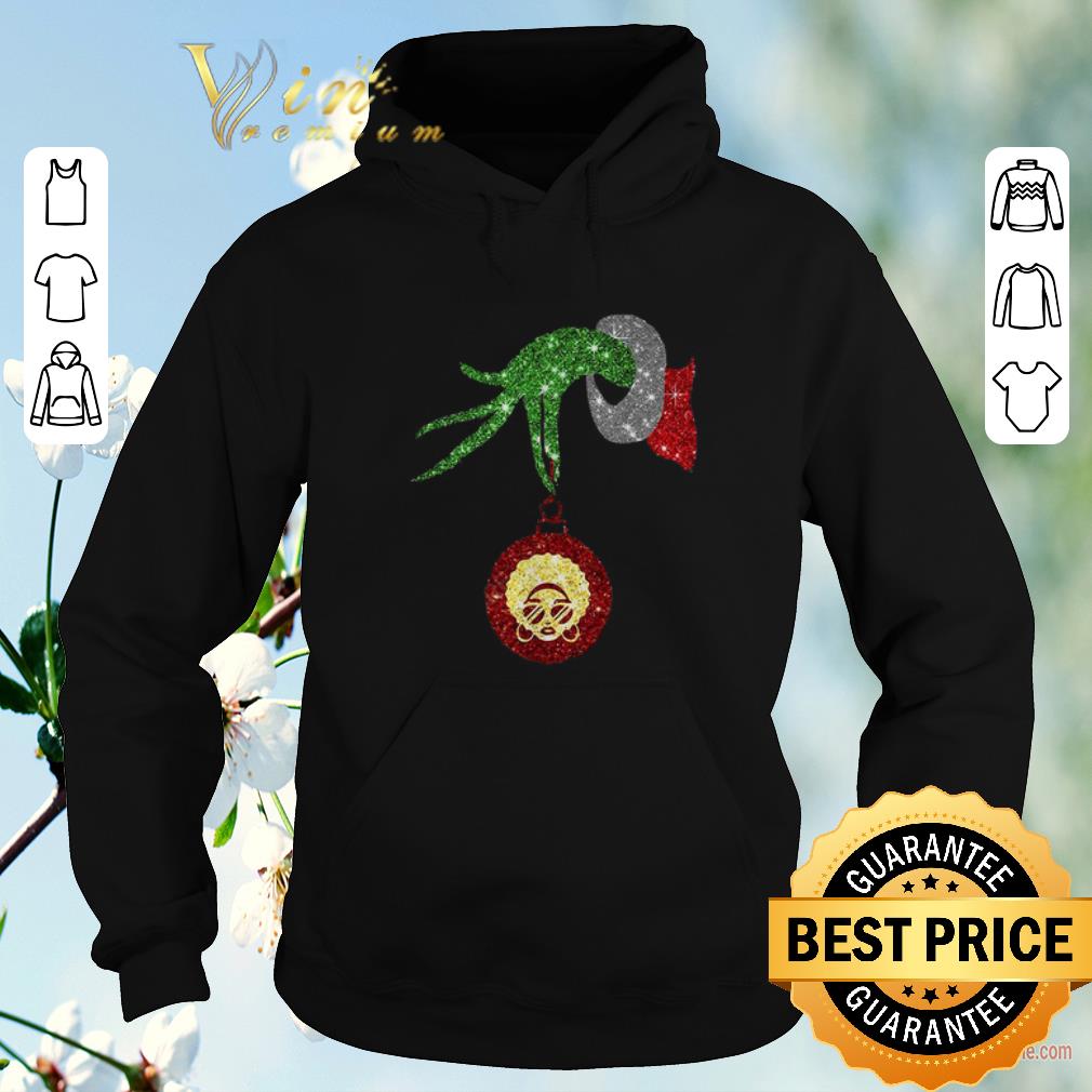 Premium Christmas Grinch hand holding Black Woman shirt 4 - Premium Christmas Grinch hand holding Black Woman shirt