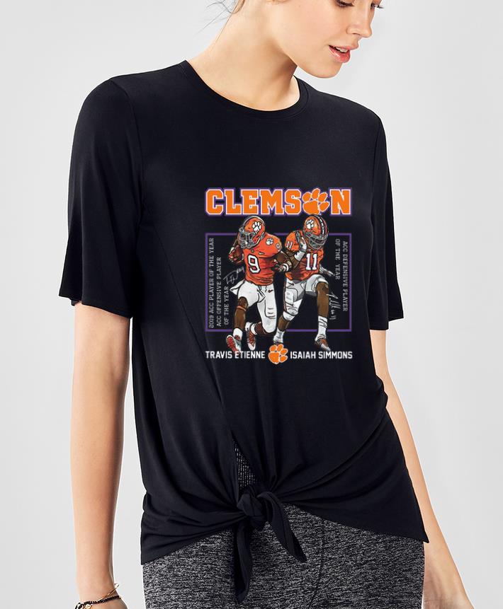 Premium Clemson Tigers Travis Etienne Isaiah Simmons Signatures shirt 4 - Premium Clemson Tigers Travis Etienne Isaiah Simmons Signatures shirt