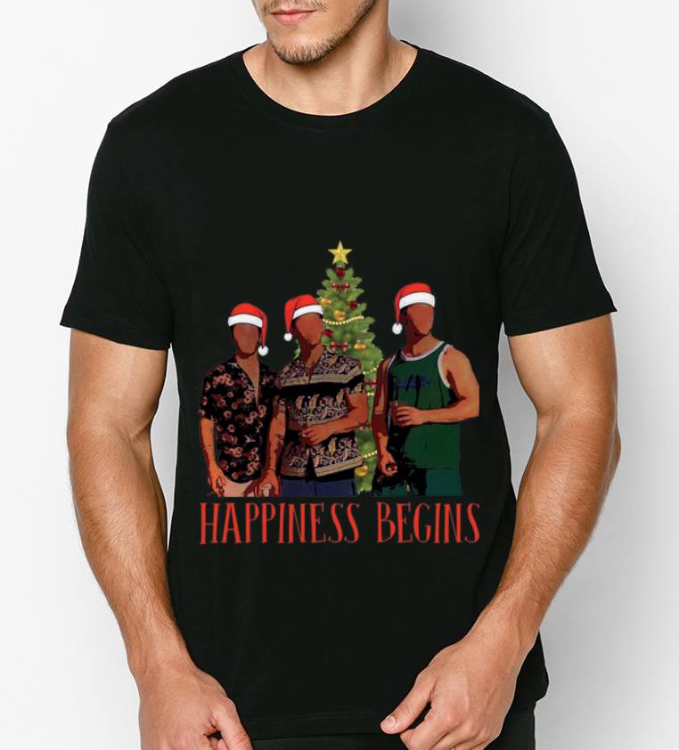 Premium Jonas Brother Santa Happiness Begins Merry Christmas shirt 4 - Premium Jonas Brother Santa Happiness Begins Merry Christmas shirt