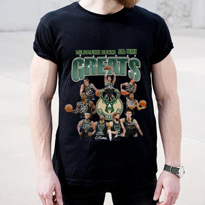 Premium Milwaukee Bucks All time Greats NBA Players Team Signatures shirt 4 - Premium Milwaukee Bucks All-time Greats NBA Players Team Signatures shirt