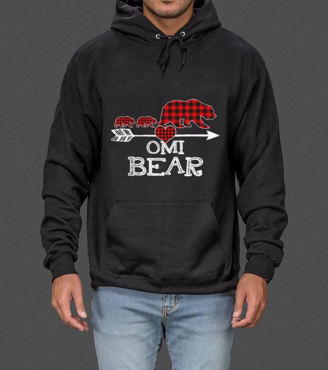 Premium Red Plaid Omi Bear Two Cubs Matching Buffalo Pajama Xmas sweater 4 - Premium Red Plaid Omi Bear Two Cubs Matching Buffalo Pajama Xmas sweater