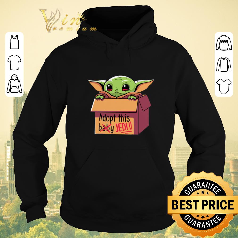 Premium Star Wars Baby Yoda Adopt this baby not Jedi shirt 4 - Premium Star Wars Baby Yoda Adopt this baby not Jedi shirt