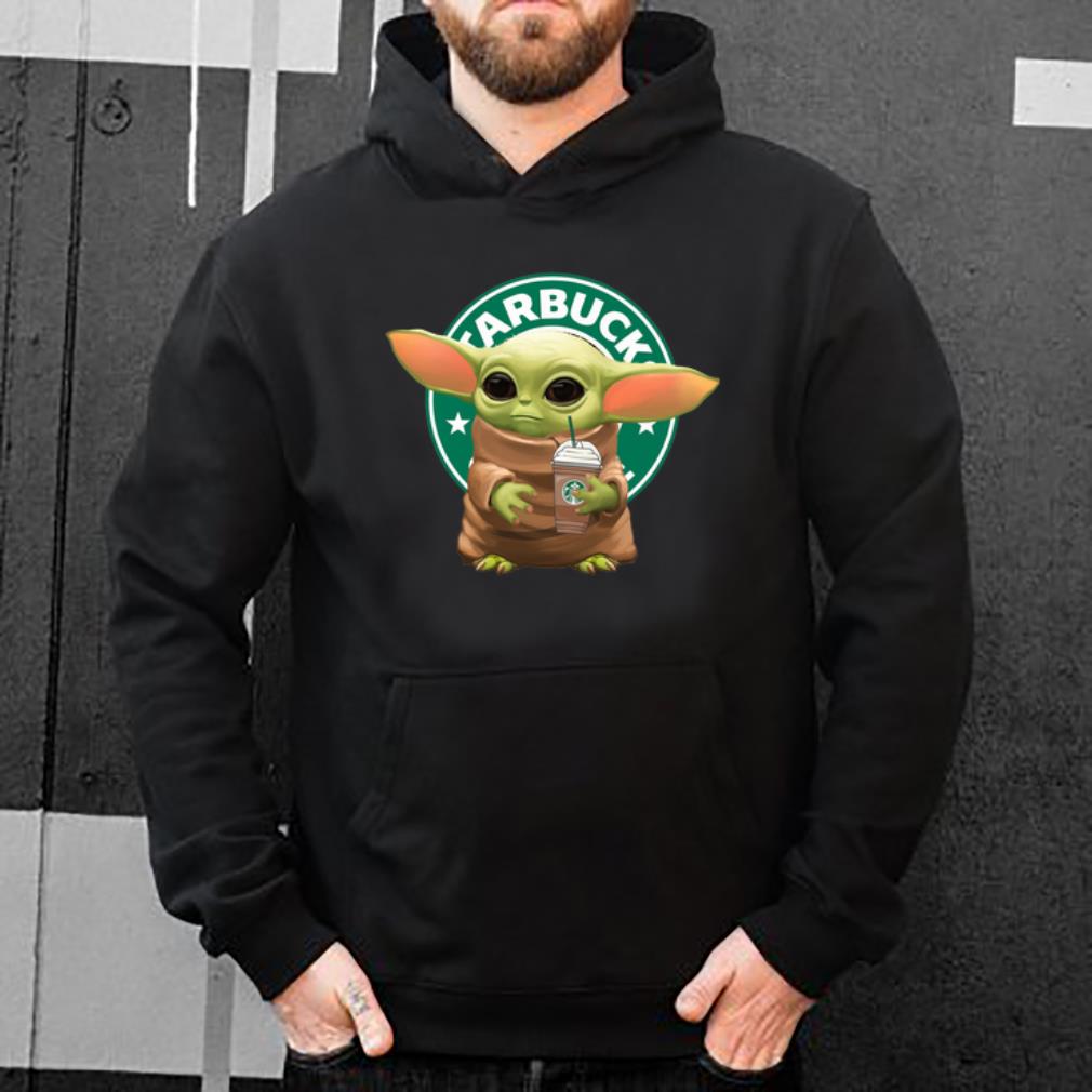 Premium Star Wars Baby Yoda Hug Starbucks shirt 4 - Premium Star Wars Baby Yoda Hug Starbucks shirt
