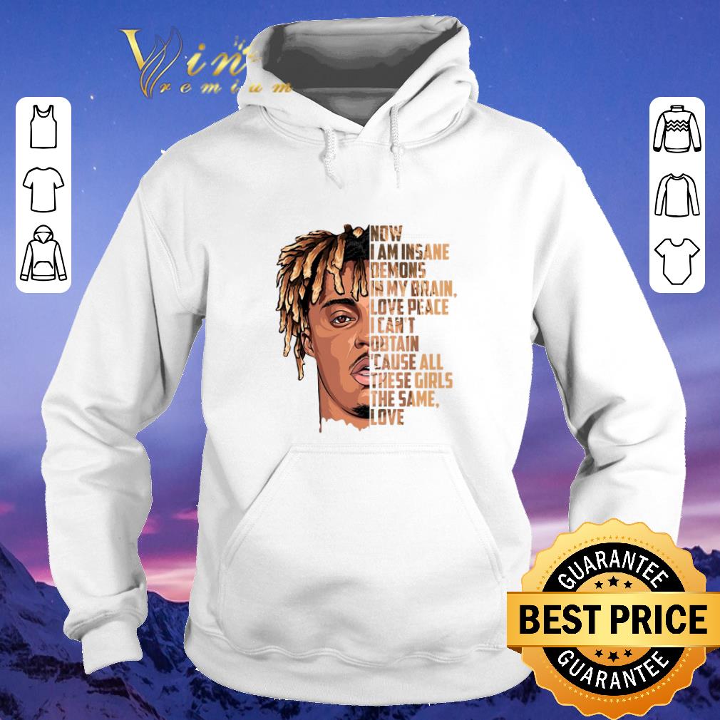 Premium rip juice wrld now i am insane demons in my brain love peace shirt sweater 4 - Premium rip juice wrld now i am insane demons in my brain love peace shirt sweater