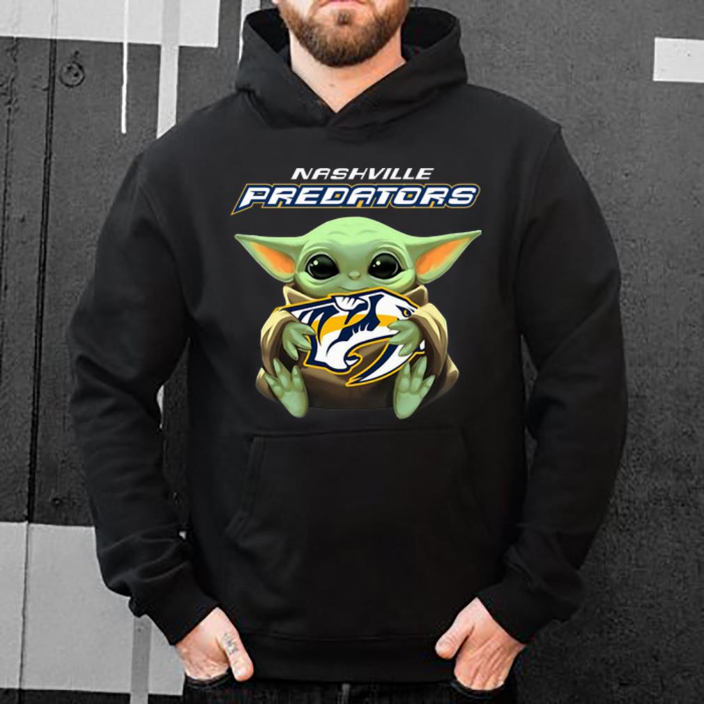 Pretty Baby Yoda Hug Nashville Predators NHL shirt 4 - Pretty Baby Yoda Hug Nashville Predators NHL shirt
