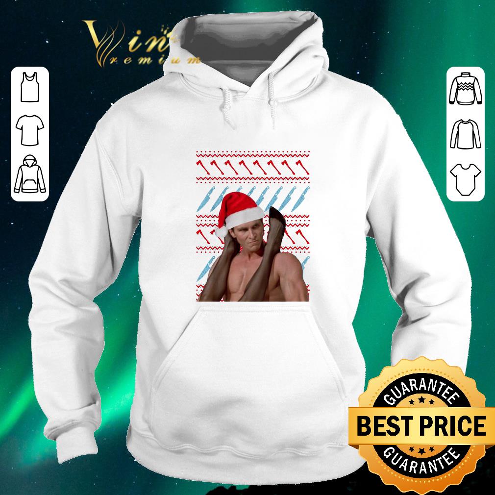 Pretty Christmas Patrick Bateman American Psycho ugly sweater 4 - Pretty Christmas Patrick Bateman American Psycho ugly sweater