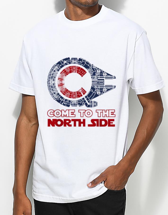 Pretty Come to the North side Star Wars Millennium Falcon Chicago Cubs shirt 4 - Pretty Come to the North side Star Wars Millennium Falcon Chicago Cubs shirt
