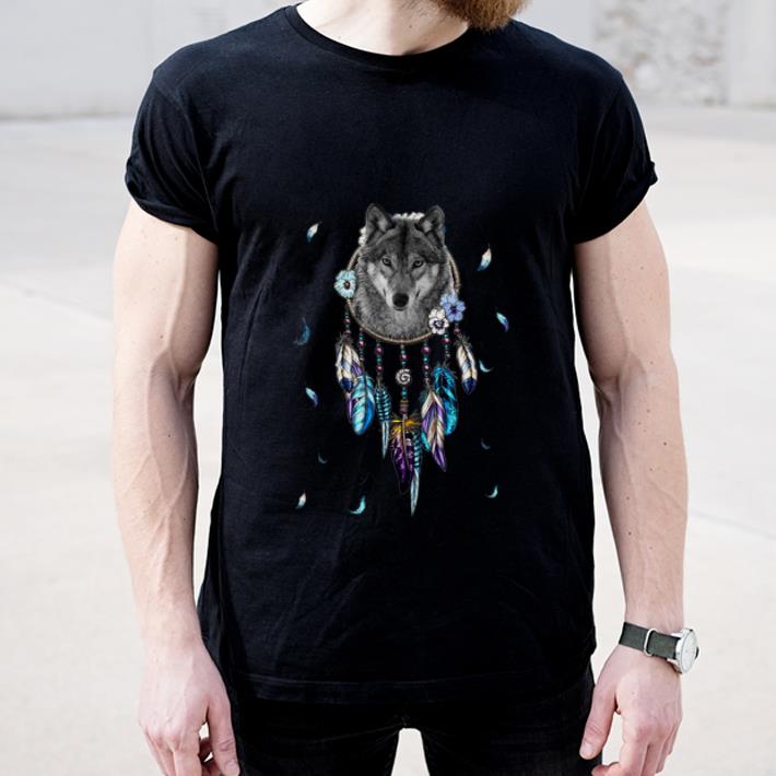 Pretty Dreamcatcher Wolf shirt 4 - Pretty Dreamcatcher Wolf shirt