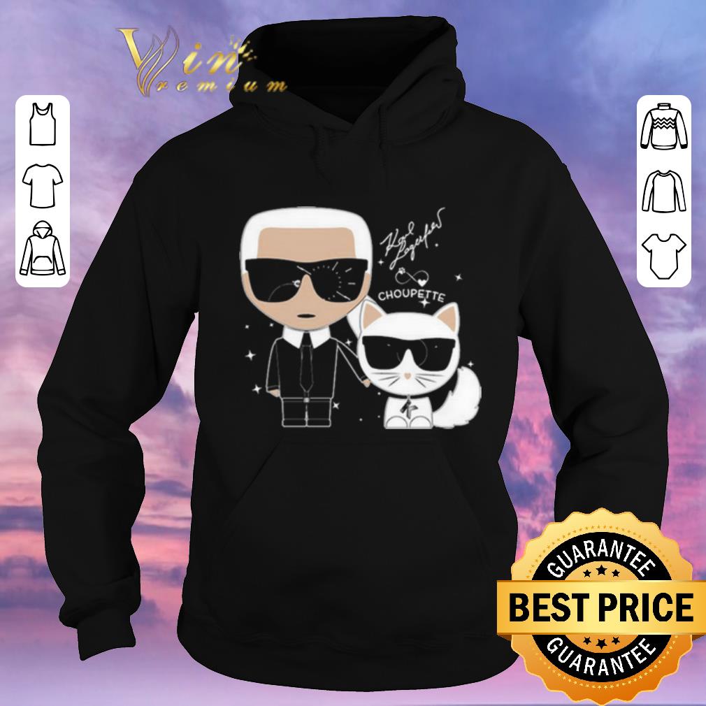 Pretty Karl Otto Lagerfeldt and Choupette Ikonik cat shirt sweater 4 - Pretty Karl Otto Lagerfeldt and Choupette Ikonik cat shirt sweater