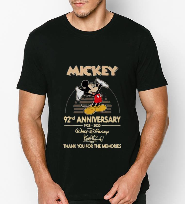Pretty Mickey Mouse 92nd Anniversary 1928 2020 Walt Disney Signature shirt 4 - Pretty Mickey Mouse 92nd Anniversary 1928-2020 Walt Disney Signature shirt