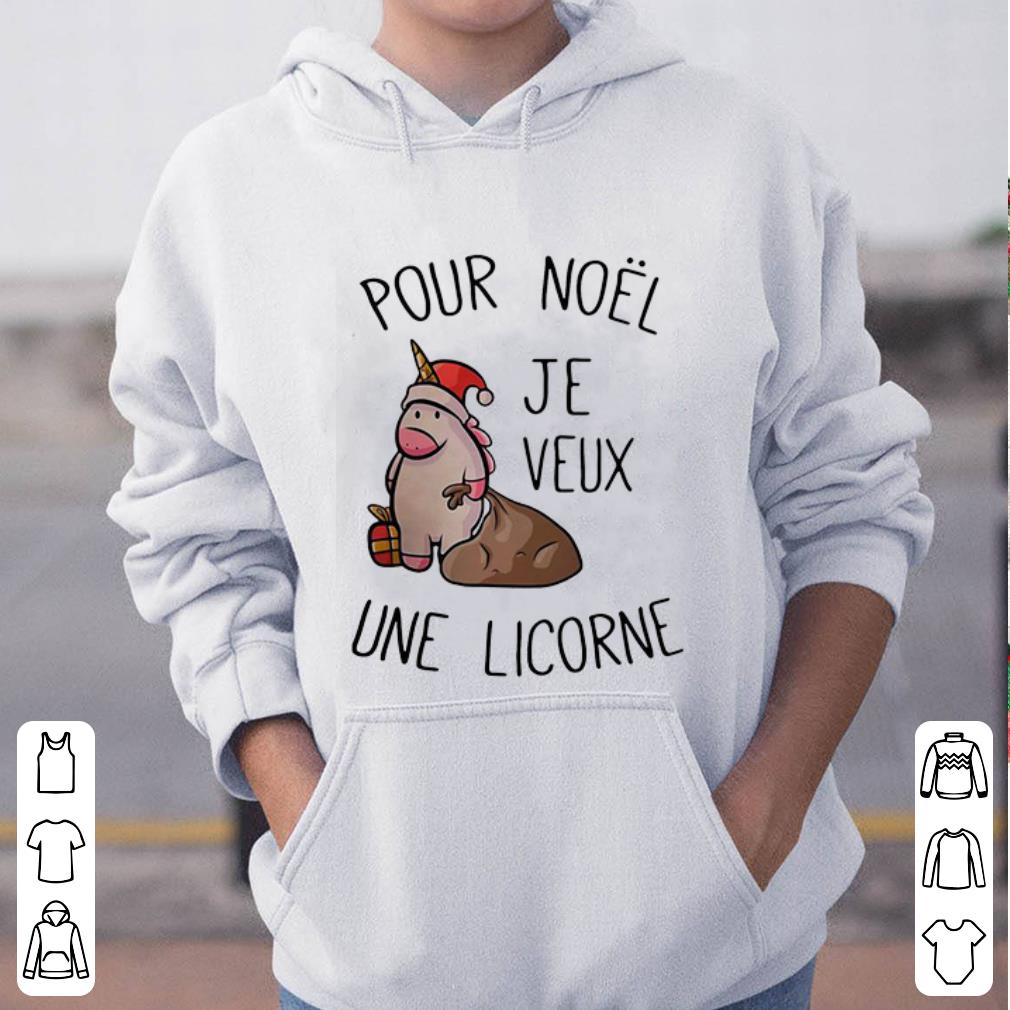 Pretty Pour Noël Je Veux Une Licorne shirt 4 - Pretty Pour Noël Je Veux Une Licorne shirt