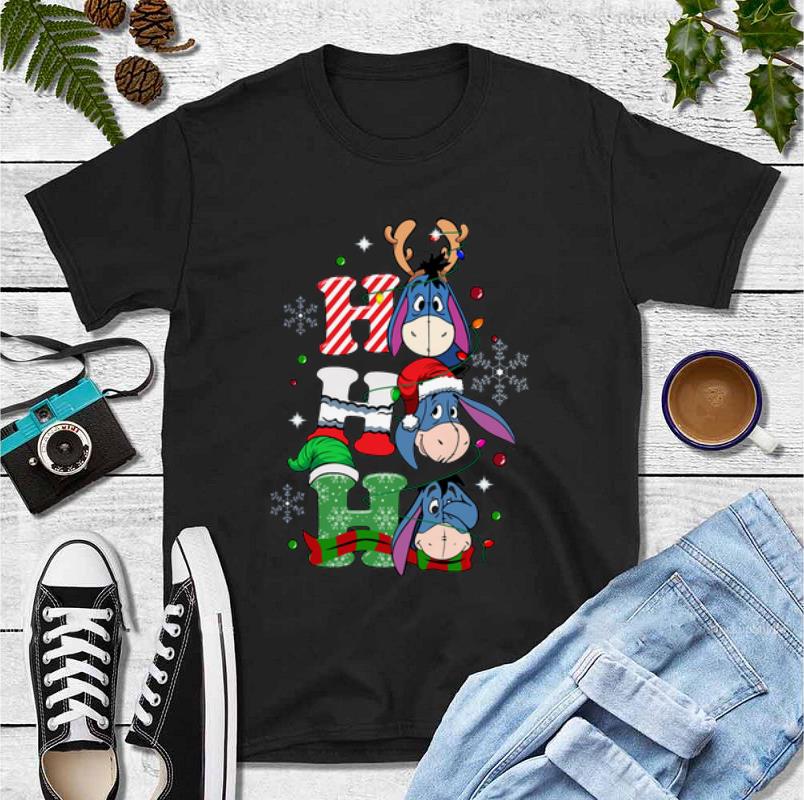 Pretty Santa Eeyore Ho Ho Ho Christmas shirt 4 - Pretty Santa Eeyore Ho Ho Ho Christmas shirt