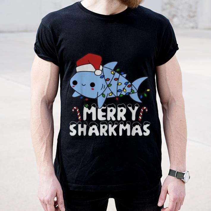 Pretty Santa Shark Merry Sharkmas Christmas shirt 4 - Pretty Santa Shark Merry Sharkmas Christmas shirt