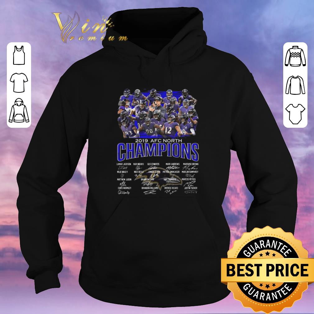 Pretty Signature Baltimore Ravens Logo 2019 AFC North Champions all shirt Pretty Signature Baltimore Ravens Logo 2019 AFC North Champions all shirt 4 - Pretty Signature Baltimore Ravens Logo 2019 AFC North Champions all shirt