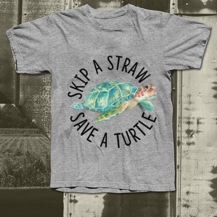 Pretty Skip A Straw Save A Turtle Watercolor Sea Turtle shirt 4 - Pretty Skip A Straw Save A Turtle Watercolor Sea Turtle shirt