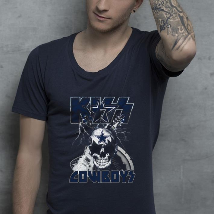 Pretty Skull Dallas Cowboys Kiss Guitar shirt 4 - Pretty Skull Dallas Cowboys Kiss Guitar shirt