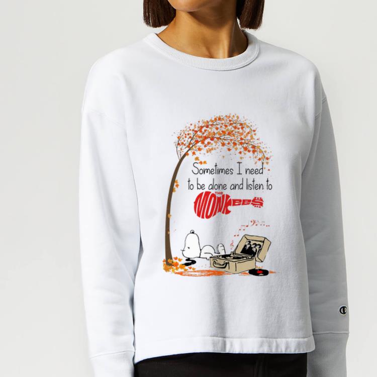 Pretty Snoopy Sometimes I Need To Be Alone And Listen To The Monkees shirt 4 - Pretty Snoopy Sometimes I Need To Be Alone And Listen To The Monkees shirt
