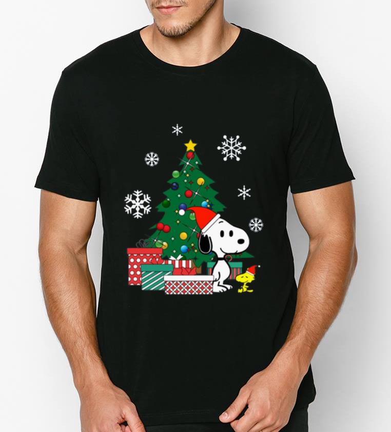 Pretty Snoopy and Woodstock around the Christmas tree shirt 4 - Pretty Snoopy and Woodstock around the Christmas tree shirt