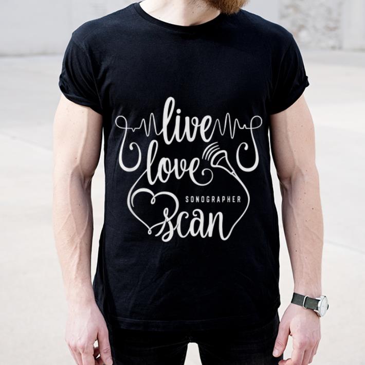 Pretty Sonographer Live Love Scan Heart shirt 4 - Pretty Sonographer Live Love Scan Heart shirt