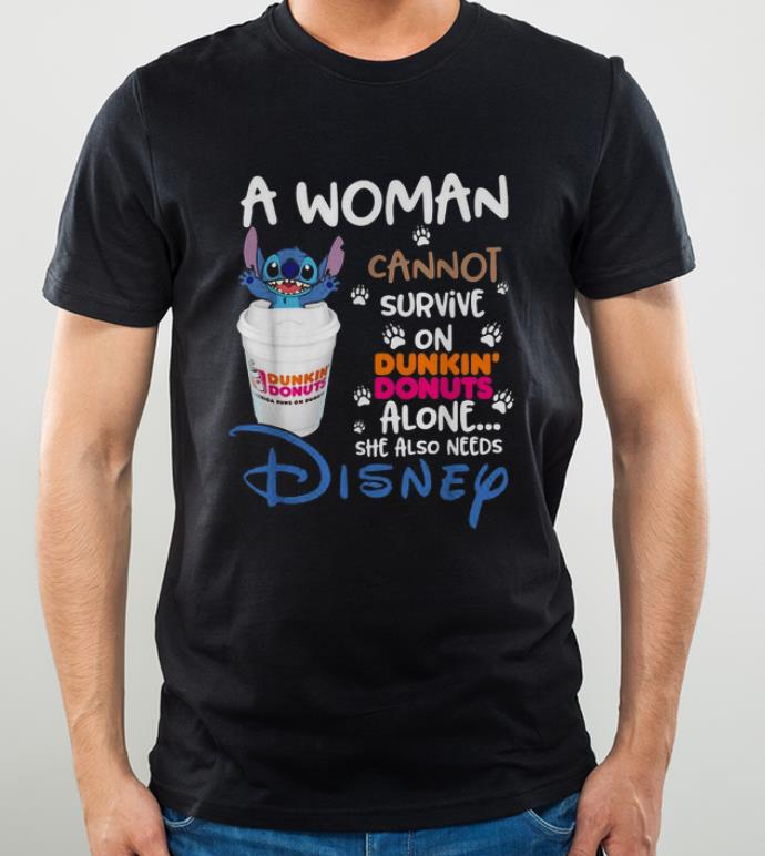 Pretty Stitch a woman cannot survive on Dunkin Donuts alone she also need Disney shirt 4 - Pretty Stitch a woman cannot survive on Dunkin’ Donuts alone she also need Disney shirt