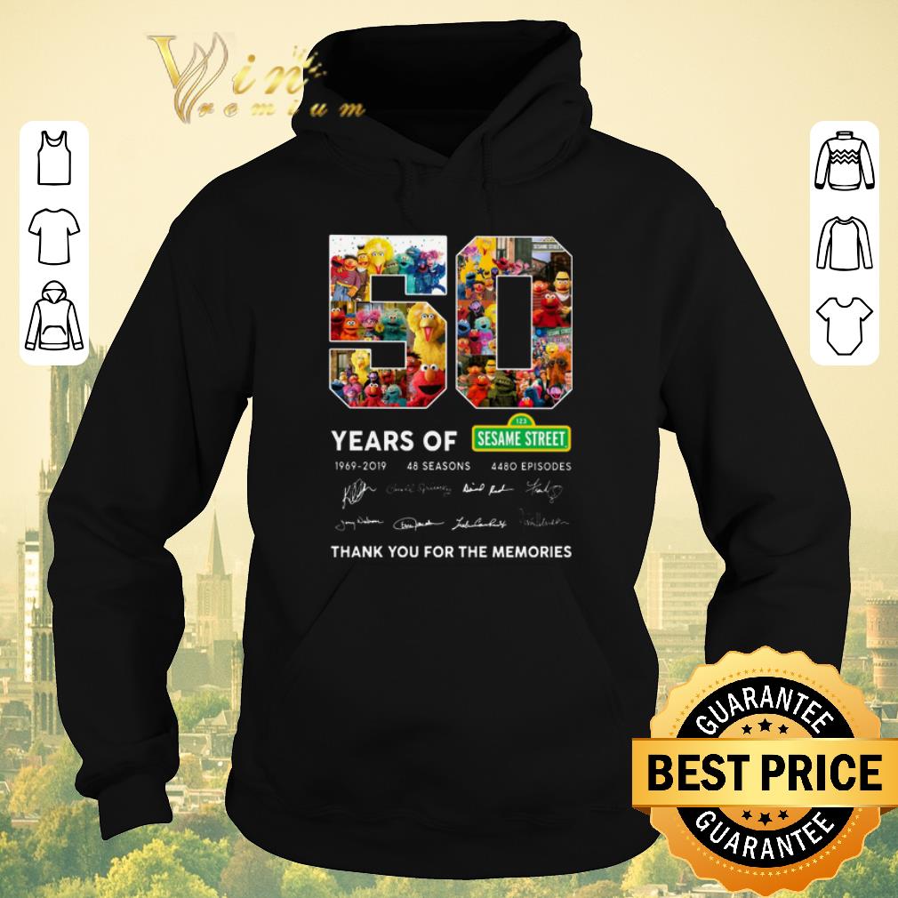 Pretty Thank you for the memories 50 years of 123 Sesame Street 1969 2019 shirt 4 - Pretty Thank you for the memories 50 years of 123 Sesame Street 1969 2019 shirt