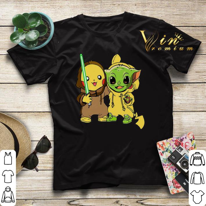 Star Wars Baby Pikachu and Baby Yoda shirt 4 - Star Wars Baby Pikachu and Baby Yoda shirt