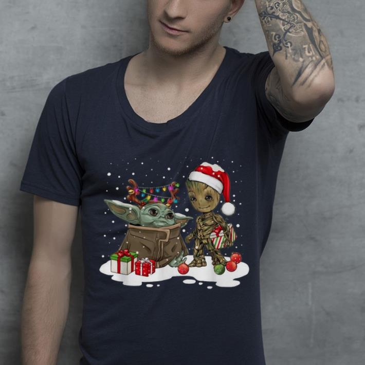Top Baby Yoda And Groot Santa Christmas shirt 4 - Top Baby Yoda And Groot Santa Christmas shirt