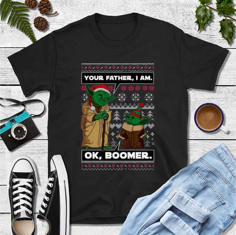 Top Baby Yoda Your Father I Am Ok Boomer Ugly Christmas shirt 4 - Top Baby Yoda Your Father I Am Ok Boomer Ugly Christmas shirt