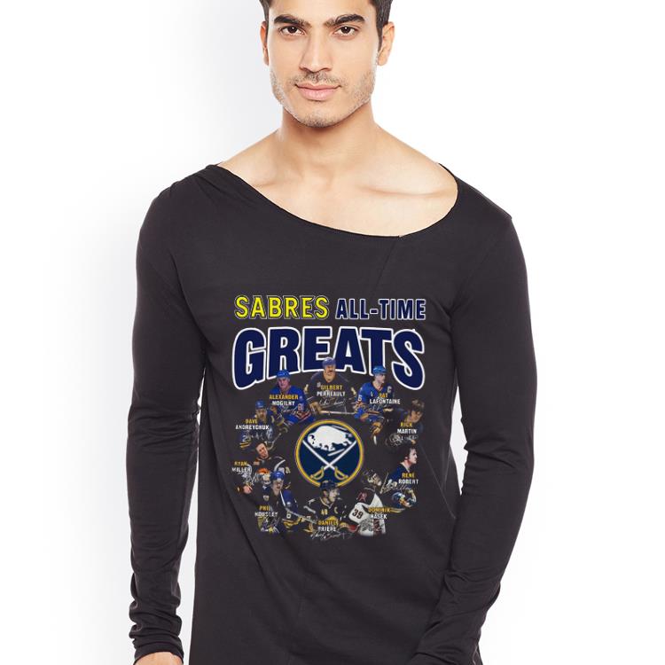 Top Buffalo Sabres all time great players signatures shirt 4 - Top Buffalo Sabres all time great players signatures shirt