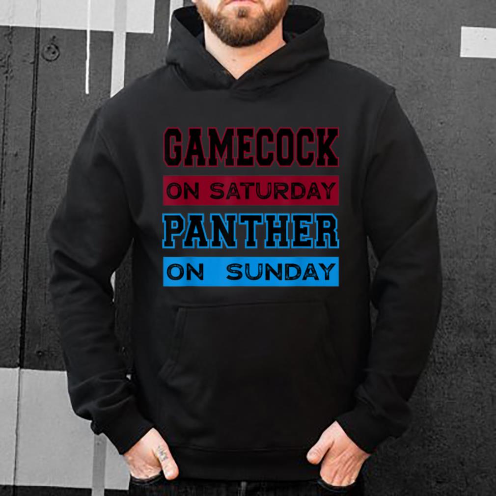 Top Gamecock On Saturday Panther On Sunday shirt 4 - Top Gamecock On Saturday Panther On Sunday shirt