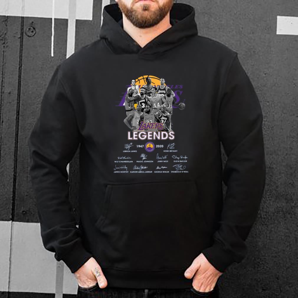 Top Los Angeles Lakers Legends signatures 1947 2020 shirt 4 - Top Los Angeles Lakers Legends signatures 1947 2020 shirt