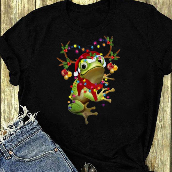 Top Santa Frog Reindeer Light Christmas shirt 4 - Top Santa Frog Reindeer Light Christmas shirt