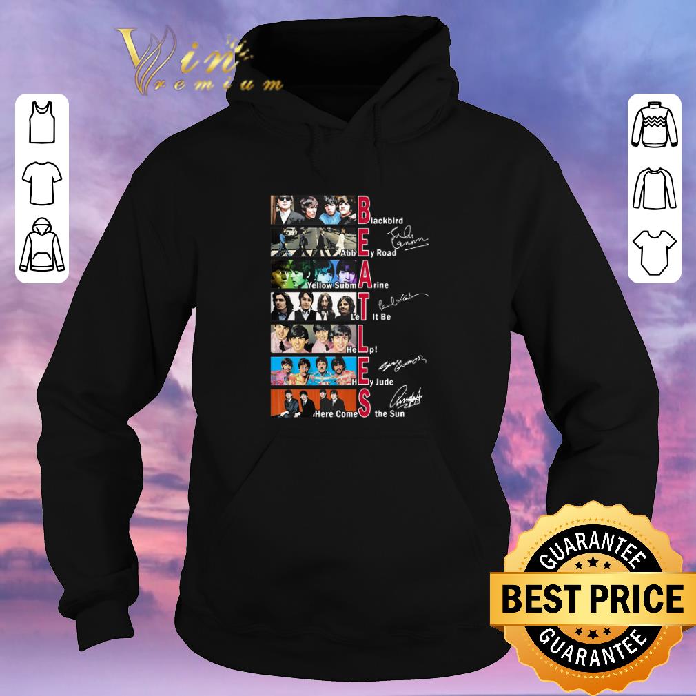 Top Signature The Beatles Blackbird Abbey Road Let It Be All shirt 4 - Top Signature The Beatles Blackbird Abbey Road Let It Be All shirt