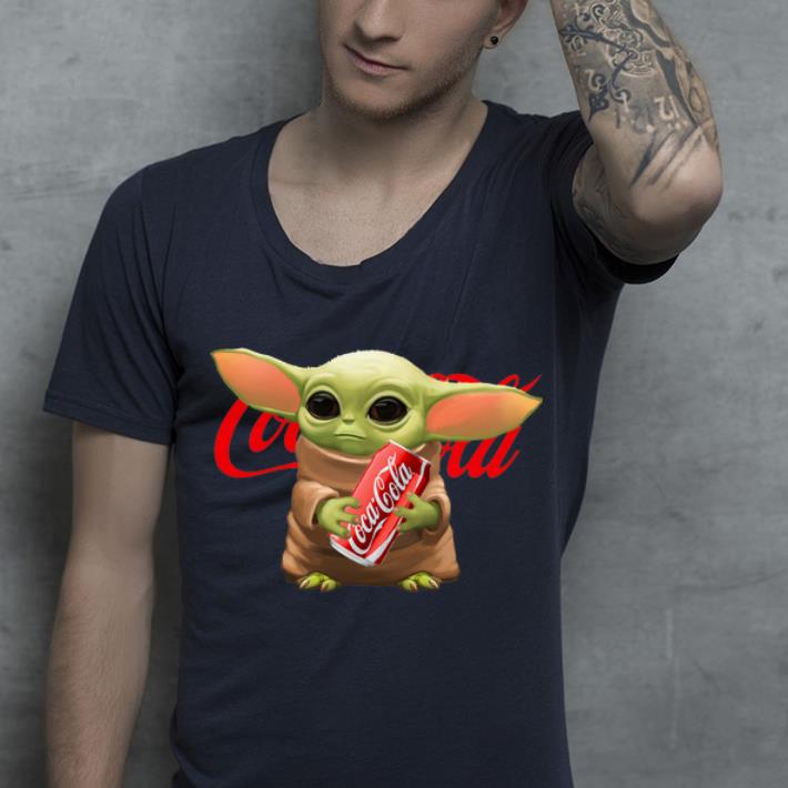 Top Star Wars Baby Yoda Hug Coca Cola shirt 4 - Top Star Wars Baby Yoda Hug Coca Cola shirt
