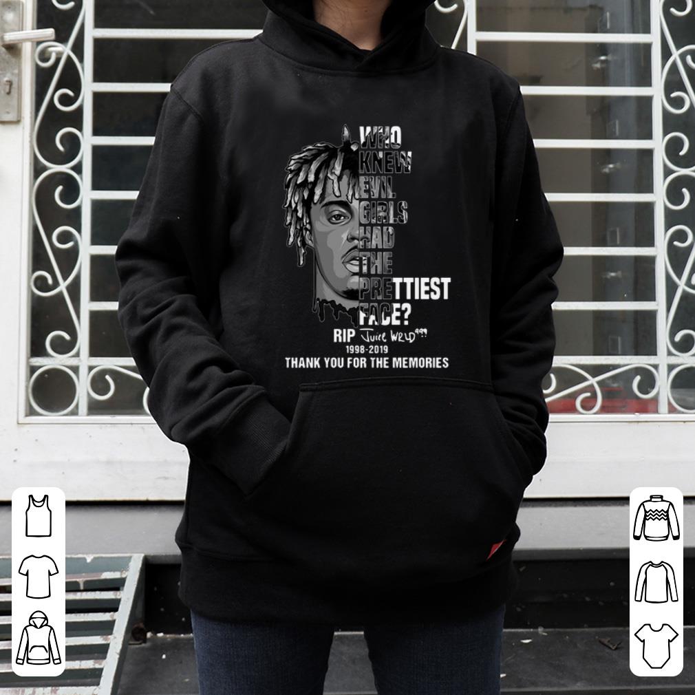 Top Who Knew Evil Girls Had The Prettiest Face Rip Juice Wrld shirt 4 - Top Who Knew Evil Girls Had The Prettiest Face Rip Juice Wrld shirt