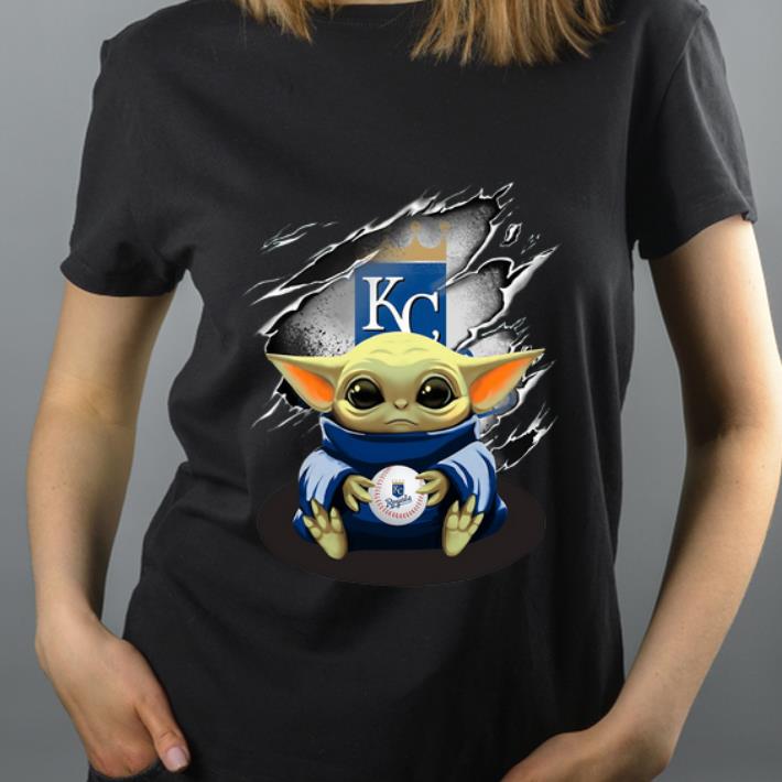 Awesome Kansas City Royals Baby Yoda Blood Inside shirt 4 - Awesome Kansas City Royals Baby Yoda Blood Inside shirt