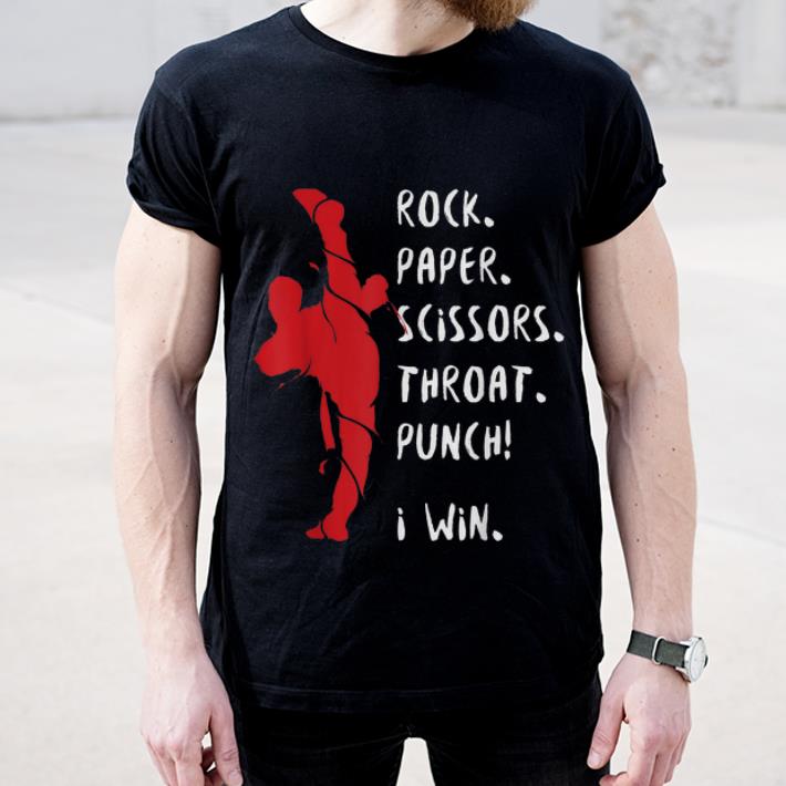 Awesome Karate MMA Rock Paper Scissors Throat Punch I Win shirt 4 - Awesome Karate MMA Rock Paper Scissors Throat Punch I Win shirt