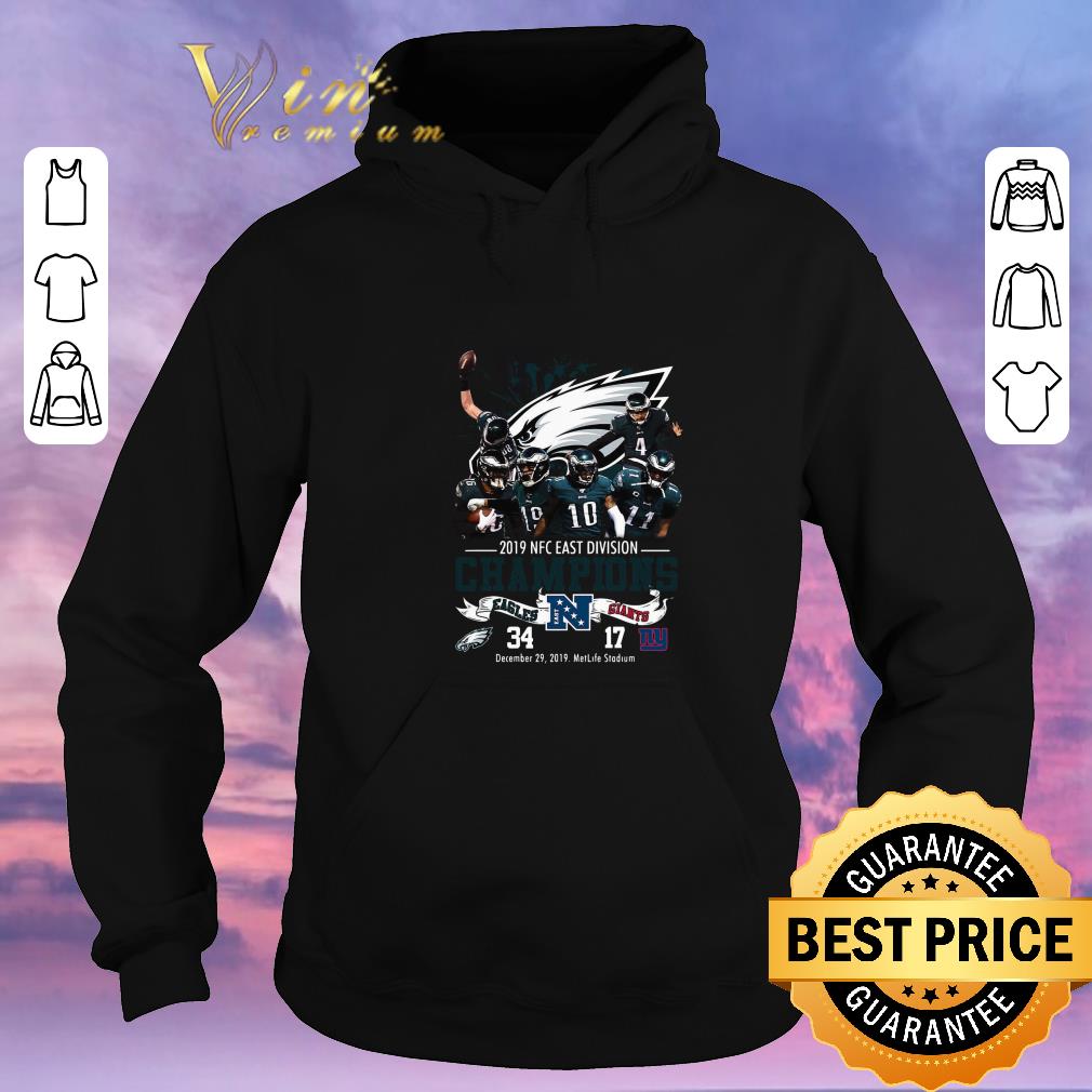 Awesome Philadelphia Eagles 2019 Nfc East Division Champions Eagles Vs Giants shirt sweater 4 - Awesome Philadelphia Eagles 2019 Nfc East Division Champions Eagles Vs Giants shirt sweater