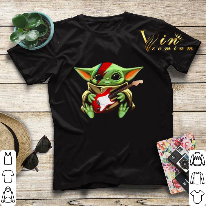 Baby Yoda hug Electric guitar Star Wars shirt sweater 4 - Baby Yoda hug Electric guitar Star Wars shirt sweater