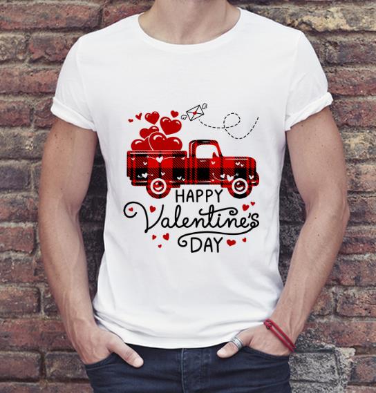 Great Happy Valentine s Day Red Plaid Truck Heart shirt 4 - Great Happy Valentine's Day Red Plaid Truck Heart shirt