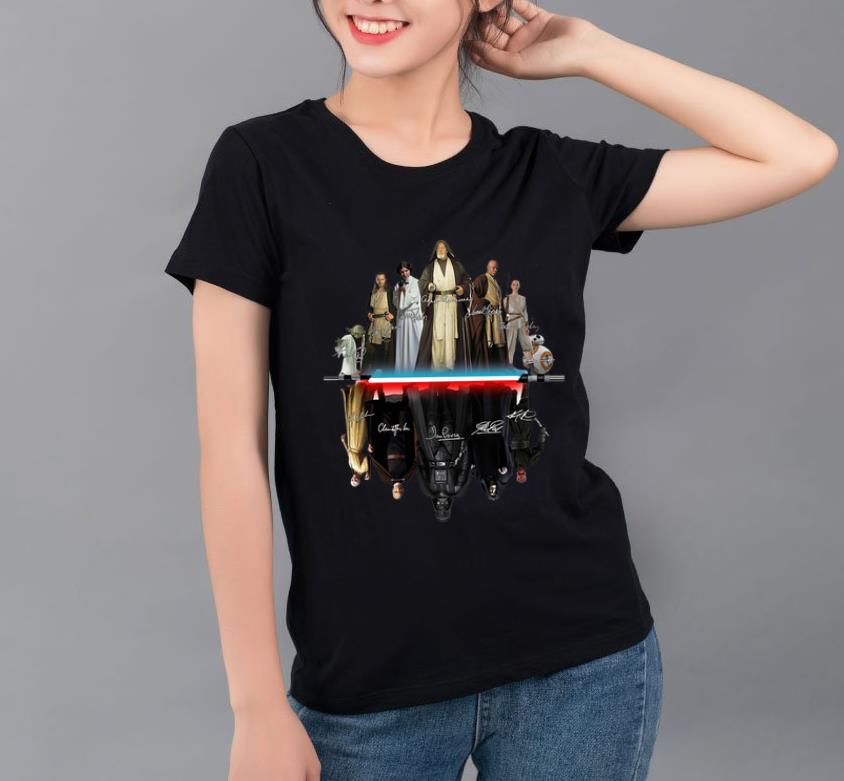 Great Star Wars characters water mirror signatures shirt 4 - Great Star Wars characters water mirror signatures shirt